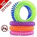 NaturesRepel 20-Pack Mosquito Repellent Bracelet - 100% All Natural Plant Based Oil, Non Toxic Travel Insect Repellent, Safe Deet-Free Band - Kids, Adults and Teens - Keeps Bugs Away