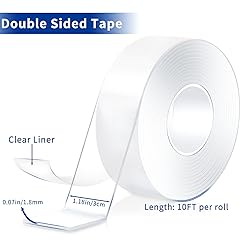 Double Sided Tape Heavy Duty 2 Rolls 120" x
