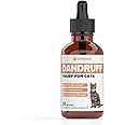 Cat Dandruff Treatment | Naturally Supports a Health Skin & Coat Health | Omega 3 for Cats | Cat Itchy Skin Relief | Allergy Relief for Cats | Cat Itchy Skin Relief | 1 fl oz