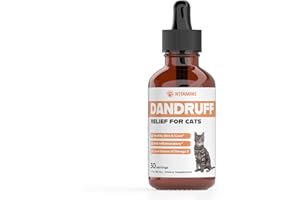 IVITAMINS Cat Dandruff Treatment | Naturally Supports a Health Skin & Coat Health | Omega 3 for Cats | Cat Itchy Skin Relief | Allergy Relief for Cats | 1 fl oz