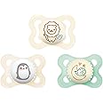 MAM Variety Pack Baby Pacifier, Includes 3 Types of Pacifiers, Nipple Shape Helps Promote Healthy Oral Development,0-6 Months, Unisex, 3 Count (Pack of 1)