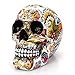 Tvoip Creative Colorful Pattern Skull Ornaments Resin Halloween Horror Modern Skull Statue Personality Home Decoration