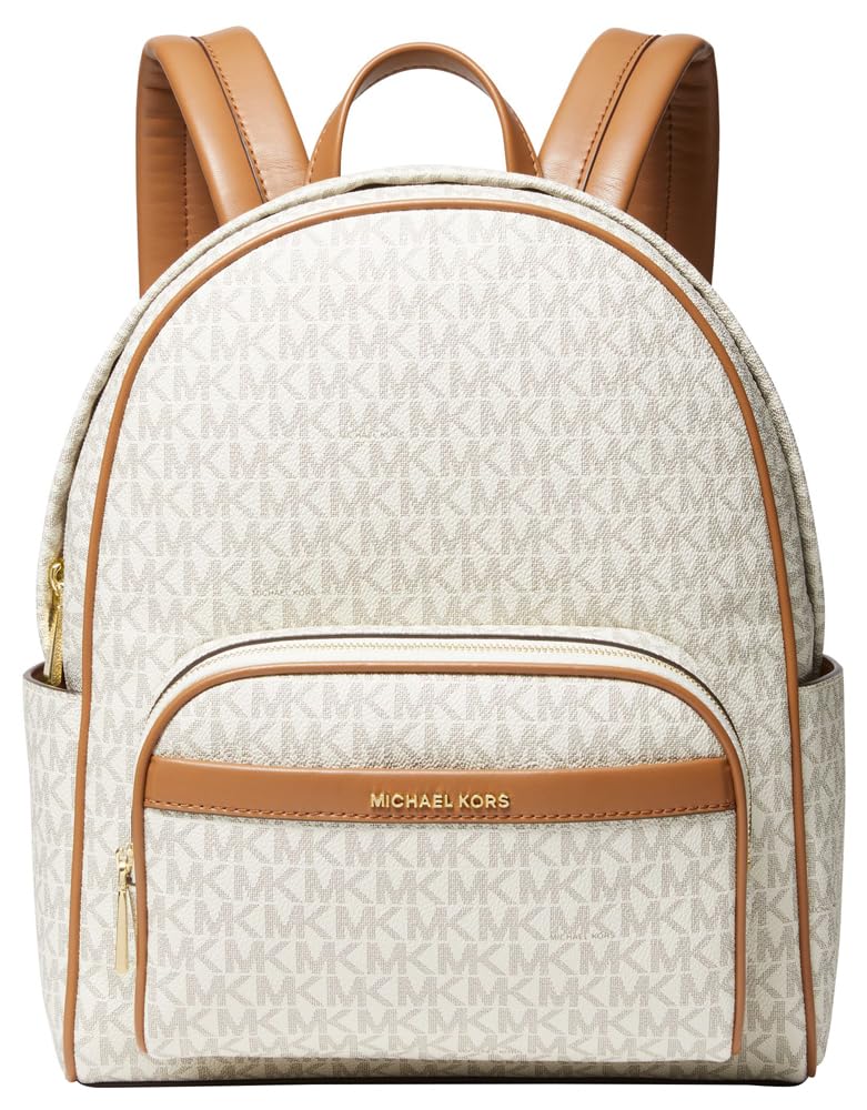 Michael Kors Women’s Bex Medium Backpack, Vanilla/Acorn, One Size