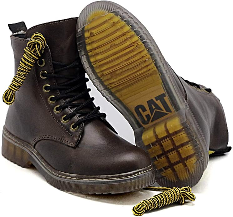 bota feminina coturno feminino caterpillar cano medio (39, café ...