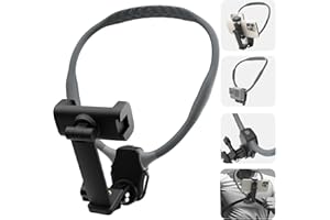 Beviliu Neck Phone Holder for Recording, Hands-Free POV/Vlog Neck Mount with Phone Clip & Chest Strap for Cooking/Fishing/Video Filming, Content Creator Phone Holder for iPhone Android Insta360