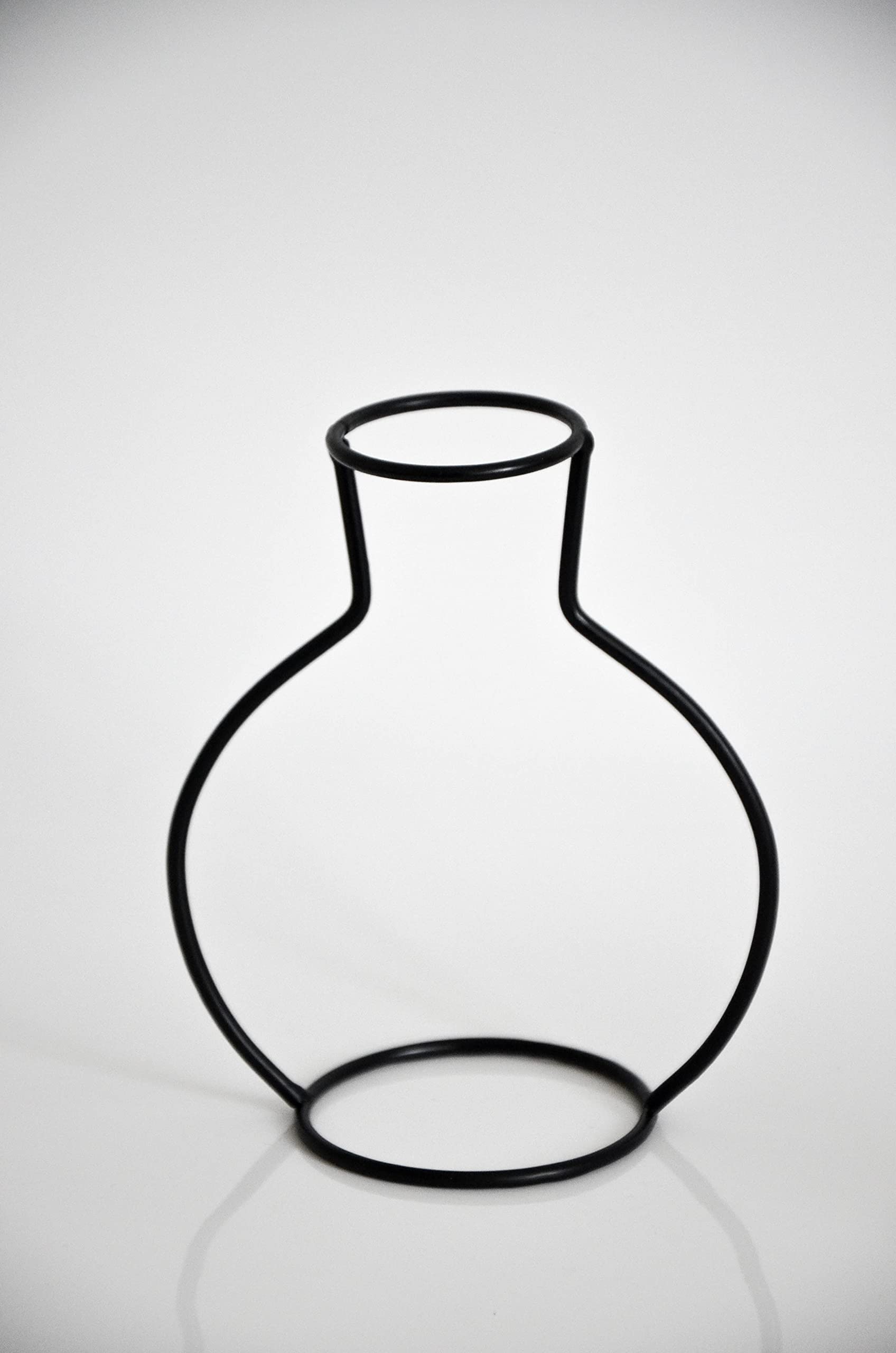 Out of Line Vases Black Iron Line Minimalist Silhouette Vases Candle Holders (Lilly)