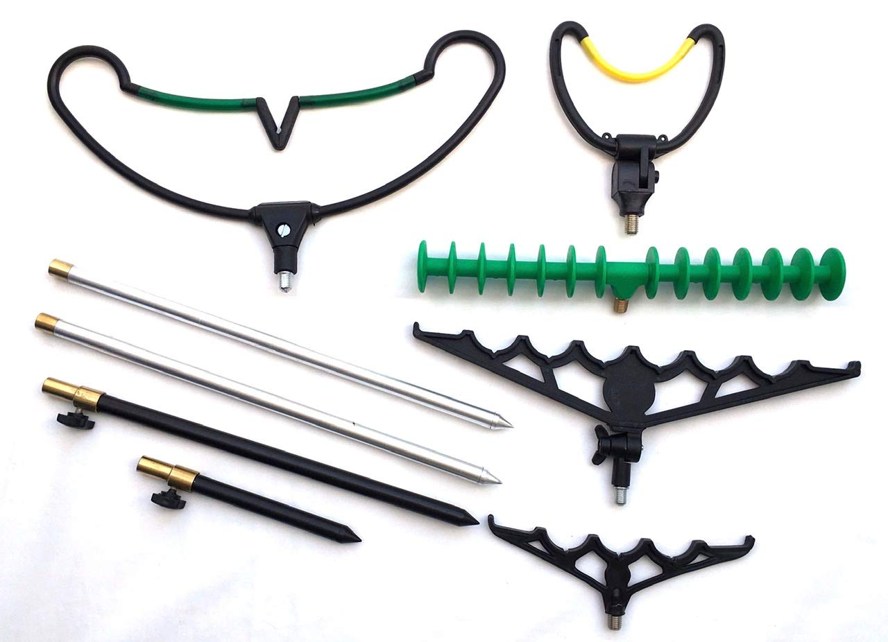 Rod Rests/Bank Stick Match Fishing 9 Piece set bank sticks for fishing