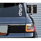 Printbeat Sea Horse Design Vinyl Decals Stickers for Cars, Vans, Trucks, and laptops (White 6.6x2)