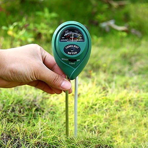 Soil Tester, 3-in-1 Soil Moisture Meter, Soil Ph Meter Kit for Moisture,PH &amp; Acidity Meter Plant Soil Tester Kits for Gardening Farming，Light and pH / acidity Meter Plant Tester (No Battery needed)
