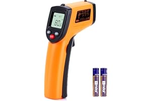 XRCLIF Infrared Temp Gun Thermometer, Non-Contact Digital Laser Infrared Thermometer Temperature Gun, IR Thermometer Heat Temperature Reader Gun (-58°F ~ 752°F)