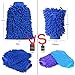 TOPLUS Ultimate Car Wash Mitt - 2 PACK Extra Large Size 10.4oz Heavy and Thick - 100% Waterproof Lining Anti-scratch Premium Chenille Microfiber Wash Sponge for Car SUV Truck