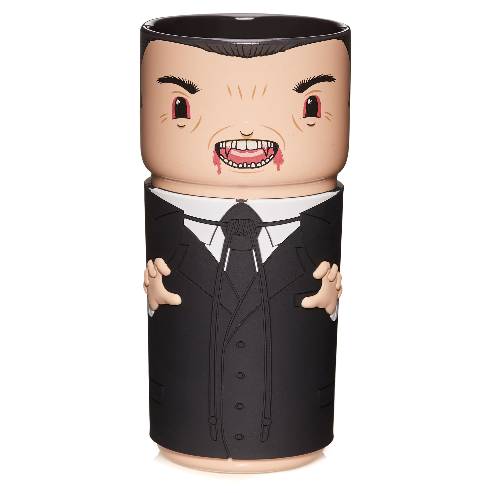 CosCups by Numskull Hammer Horror Dracula Ceramic Mug Gift with Rubber Sleeve 400ml - Official Dracula Merchandise
