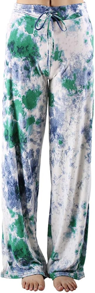 Buttery Soft Pajama Pants for Women – Floral Print Drawstring Casual Palazzo Lounge Pants Wide Leg for All Seasons at  Women’s Clothing store