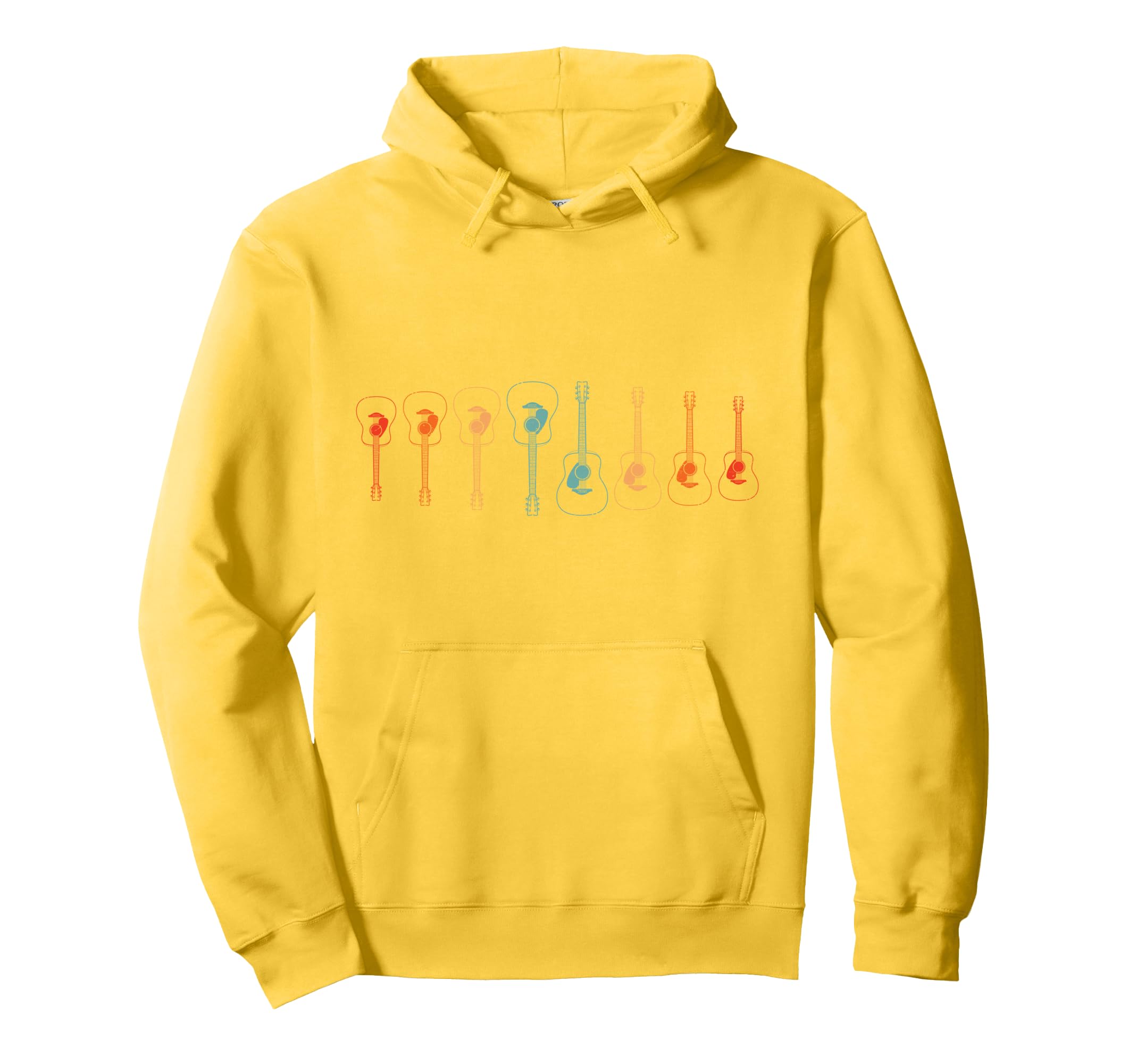 Guitar Retro Guitarist Pullover Hoodie
