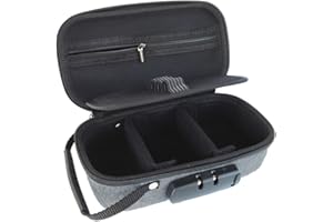 LYLEAF Smell Proof Bag Container with Lock, Small Stash Box, Portable Hard Case for Travel Storage(8 * 4Inch)