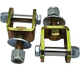 Lyhiku 690001 Shock Adapter Mount to Eyelet- Heavy Duty Steel (2pack) | Shock Adapter Mount to Eyelet Conversion Mounts- for 1/2‑Inch Shock Mounts Fits Trucks Heavy Duty Steel Shock Adapter Bracket
