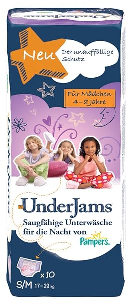 Pampers Under Jams Größe 7 (S/M) Girl 17-29 Kg, 10 Stück