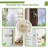 EUDEMON Childproof Door Lever Lock Gen 3 Easy One-Hand Install No Tools Needed view 3