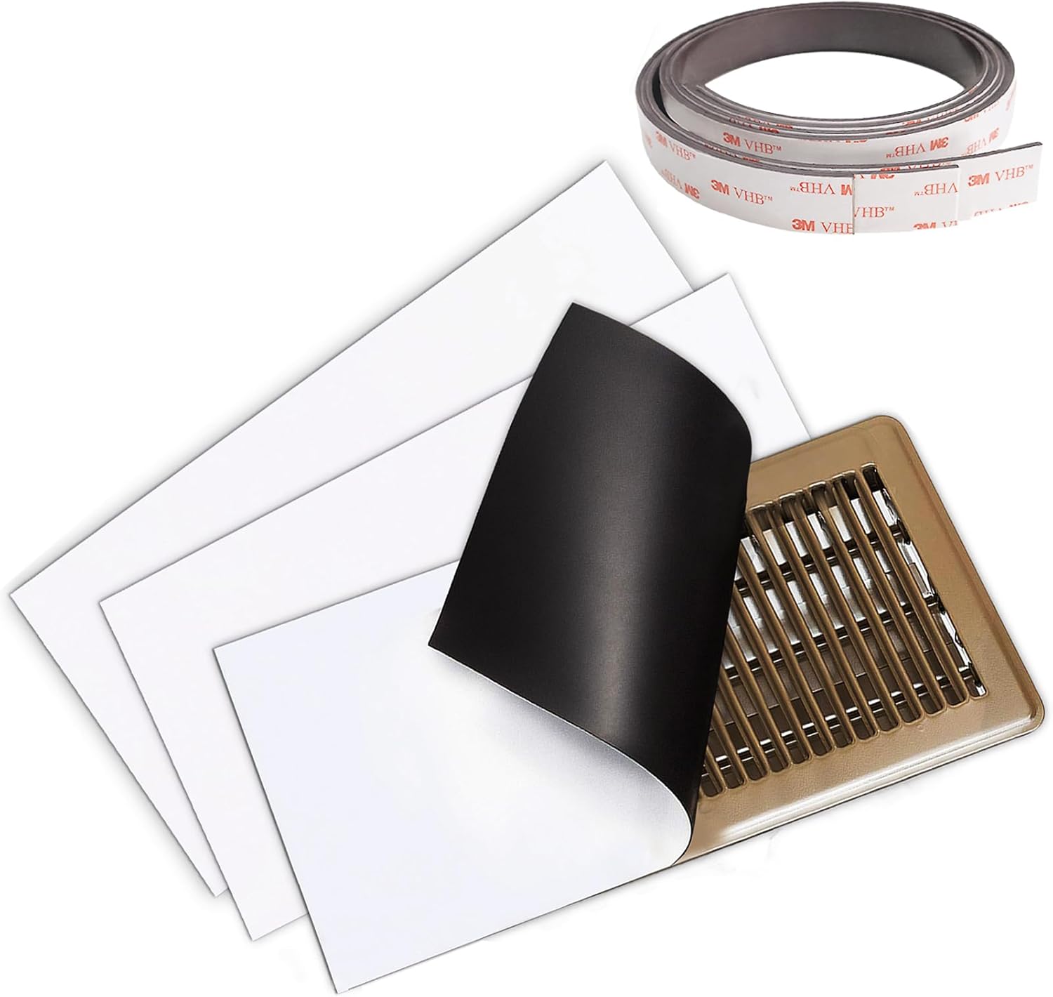 Registers, Grilles & Vents - X-Cosrack Strong Magnetic Vent Cover - 3 Pack, Large Vent Cover 7.8
