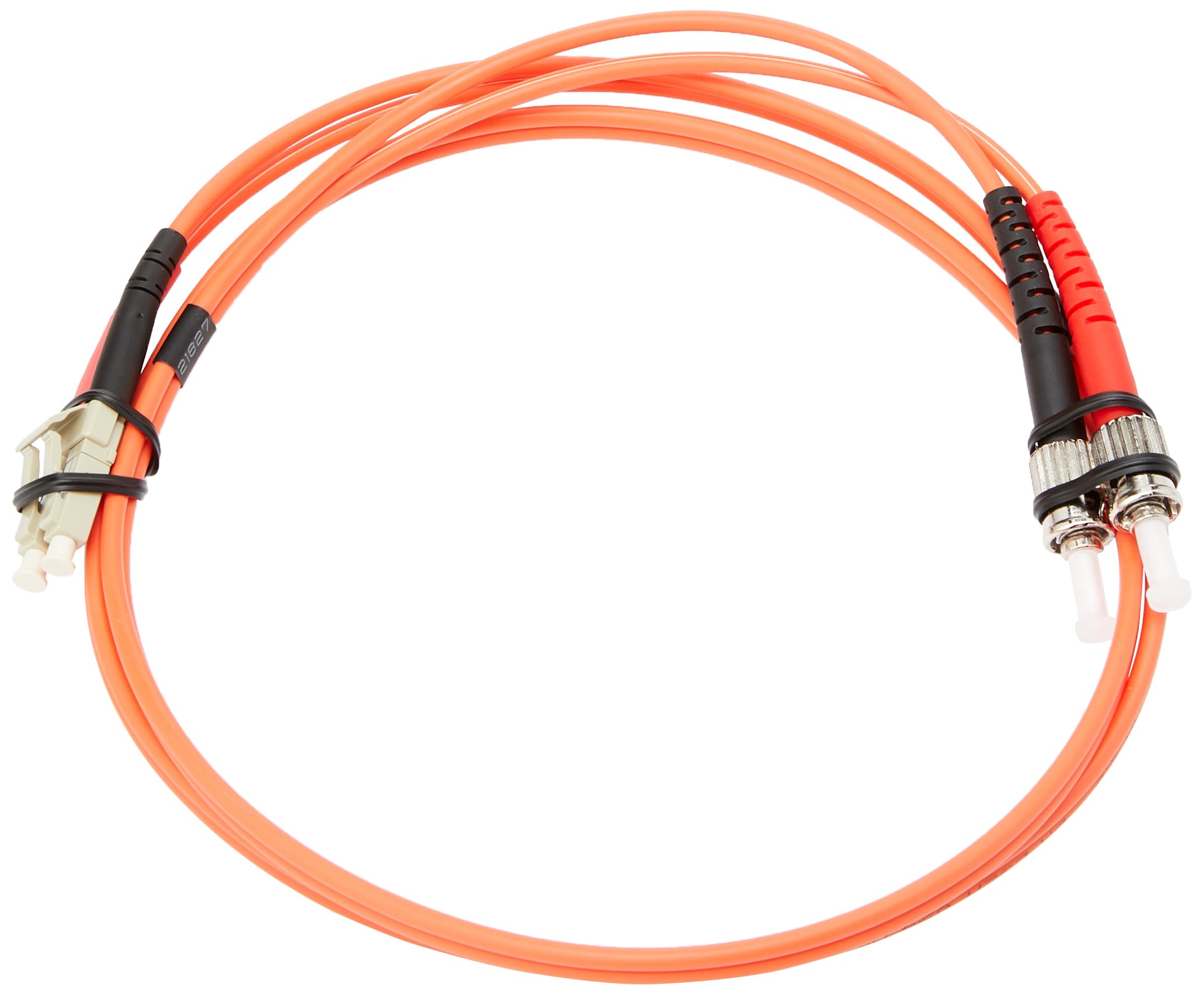 StarTech.com 1m Fiber Optic Cable - Multimode Duplex 50/125 - LSZH - LC/ST - OM2 - LC to ST Fiber Patch Cable (50FIBLCST1), Orange