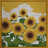 Furoshiki Wrapping Cloth Sunflowers Motif Japanese