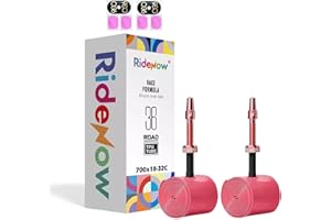 COOMENG 2 Pack RideNow TPU Inner Tubes 700C x 18-32C / 32-47C with 45mm/65mm/85mm Metal Presta Valve, Removable Valve Cores for All Road or Gravel Bike (Include Bike Tube Patch Repair Kit)