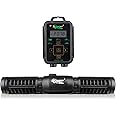hygger Aquarium Wave Maker, Adjustable Cross Flow Pump with LED Display Controller, Magnetic DC 24V Aquarium Powerhead for Freshwater and Marine Reef Aquariums Up to 135 Gallon (18w)