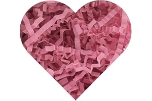 YHXKJ Crinkle Paper for Gift Box (1/2 LB) Crinkle Cut Paper Shred Filler,Shredded Paper Filler Packing Gift Wrap Easter Basket Grass Filler-Pink