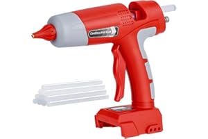 Taingwei Cordless Hot Glue Gun Kit for Milwaukee M18 18V Battery, 100W LED Digital Hot Melt Glue Gun with 10pcs 0.43'' Hot Glue Sticks for Home Repair, Arts & Crafts (Battery not included)