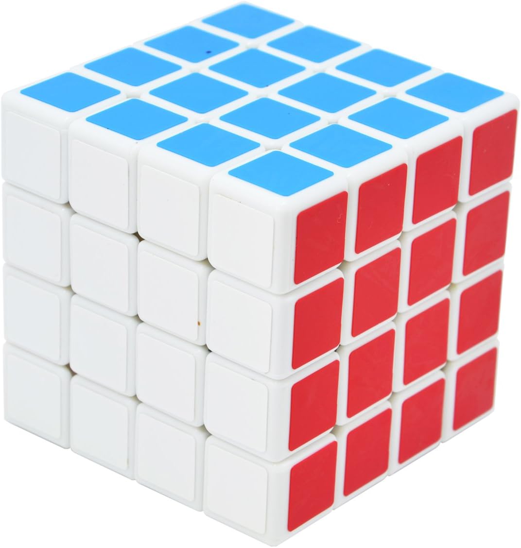 Maomaoyu Smooth Speed Cube 4x4 4x4x4, 3d Puzzle Magic Cube (White)