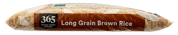 365 BY WHOLE FOODS MARKET, LONG GRAIN BROWN RICE, 80 OUNCE