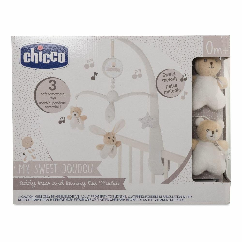 Chicco 00009714000000 Bear & Bunny Mobile (Dou Dou), Beige