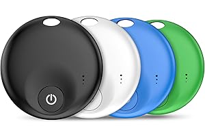 PAKCQNH Air Tracker Tags-4 Pack: Bluetooth Tracker Tag, Item Finder Works with Apple Find My App, Trakcer Tag Locator for Your Keys, Wallet, Luggage, Backpack, and More. (Not for Android Devices)