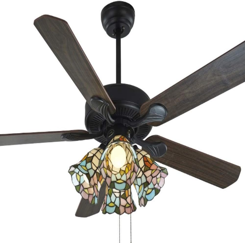 Wolland 48 Classic Led Ceiling Fan With 4 Light Fixture And 5