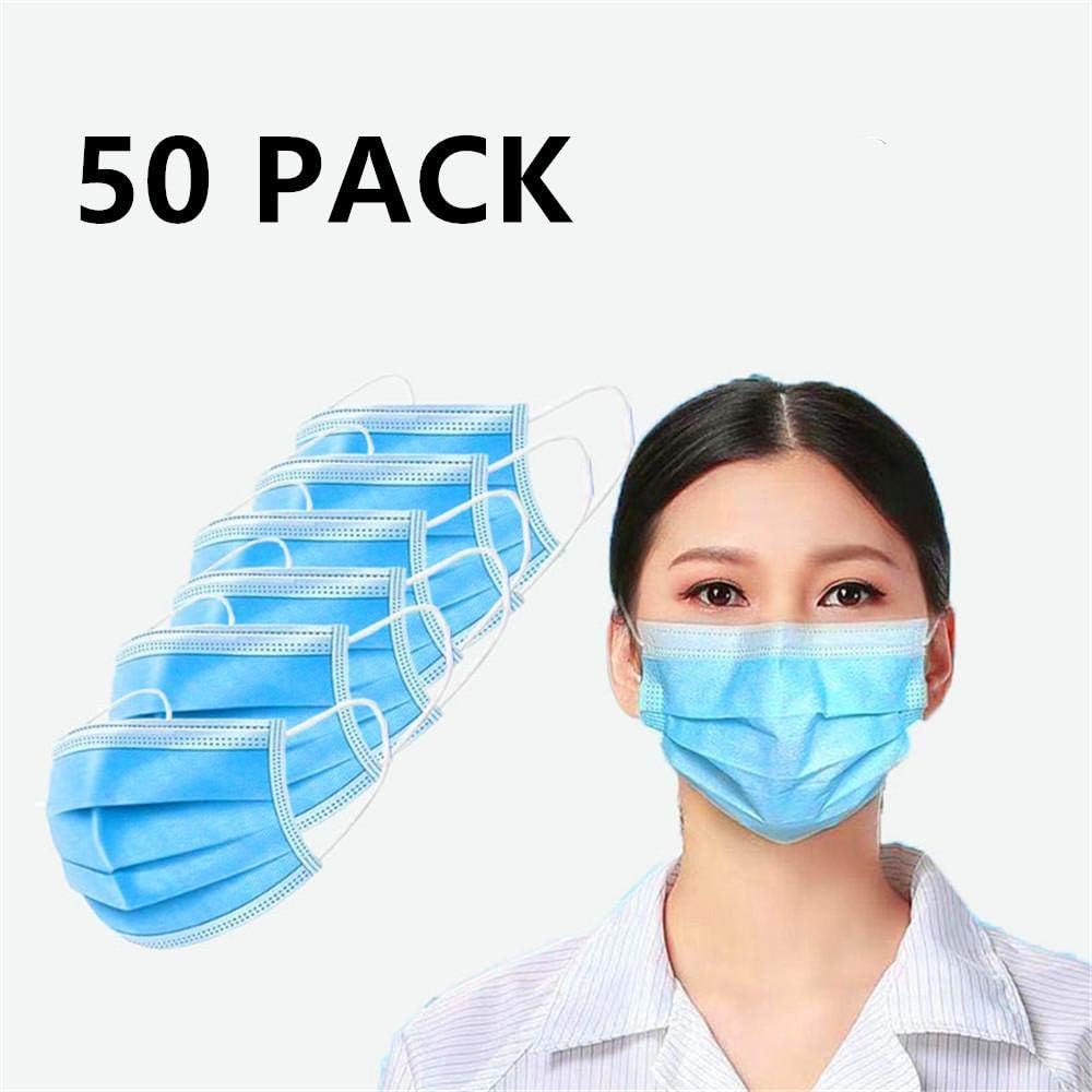 JHK Disposable Anti Dust Mäsk 50Pcs Disposable Filter Ear Loop Surgical With Elastic Soft & Comfortable