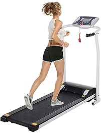 Hindom Foldable Treadmill, Portable Electric Motorized Running Machine Home Office Fitness (US Stock)