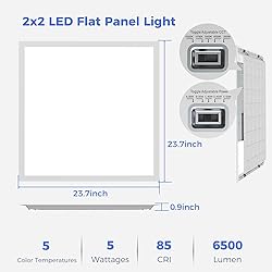 AIKVSXER 12 Pack 2x2 LED Flat Panel Light, Flush
