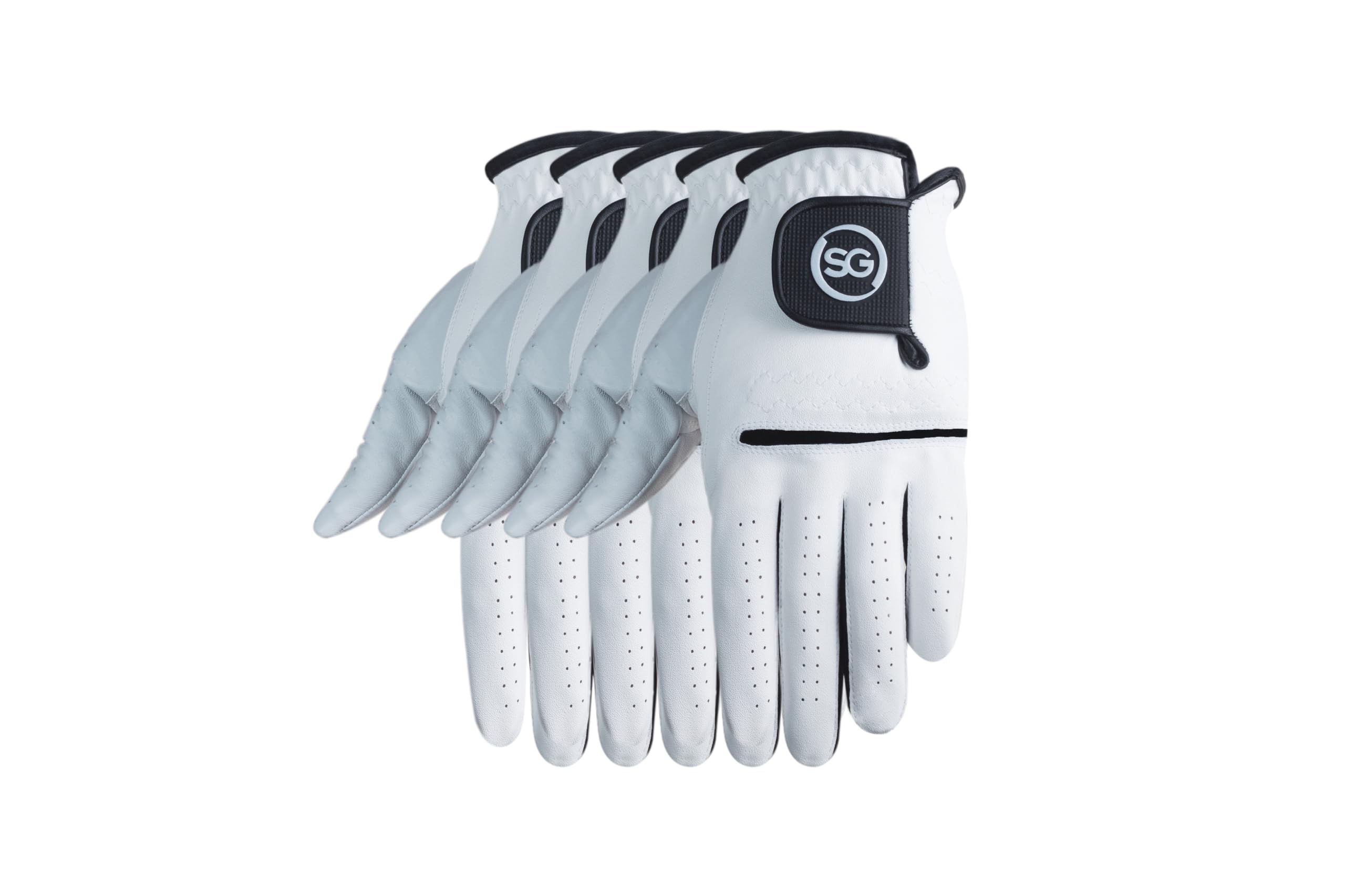 H-Cube All-Weather Microfiber Golf Gloves Men Right Handed Golfer XXL Pack of 5 — image 1