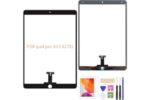 A-MIND for IPad Pro 10.5 Touch Screen Digitizer Glass Replacement（LCD Not Included ） Touch Panel Repair Parts Kit,with Free Screen Protector+Tools(Black)