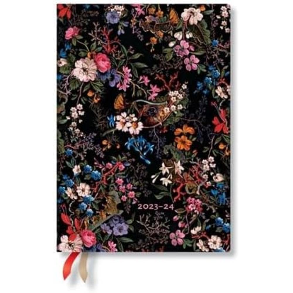 Paperblanks 18-Month Softcover Flexi Diaries 2023-2024 Floralia | Horizontal | Midi (125 × 175 mm)