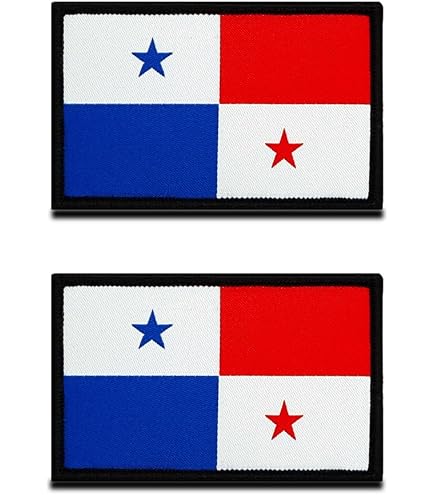 Panama Flag Iron-On Patch - Embroidered Emblem For Jackets, Bags & Caps (Cypress Collectibles)