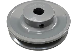 SEASAIL Single Groove Pulley,V-Belt Sheave,3.75" OD 5/8" Bore,AK39-5/8,A Belt Section,Grey Cast Iron,for V-Belt