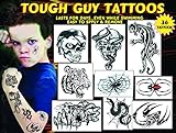 Tough Tattoos for guys #2 - 36 cool Tattoos - Made in the USA- Premium Quality