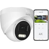 ARENTI 8MP 4K Outdoor Security Camera - PoE IP Surveillance Camera with AI Human/Vehicle/Pet Detection, 110&deg; Wide Angle, 32ft Full Color Night Vision, 4mm Lens, IP66 Weatherproof for Home Security