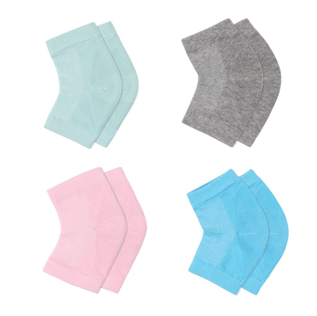 CABAX Heel Moisturizing Socks Open Toe Socks Cracked Gel Heel Socks Foot Toeless Cooling Heel Repair Socks for Women Dry Hard Cracked Feet, 4 Pairs : Beauty