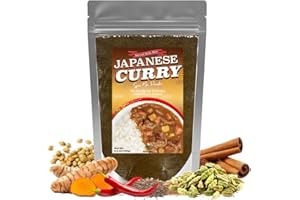 BAYU STORE Authentic Japanese Curry Roux Powder - Medium Hot, 100% Plant-Based & Vegan Friendly, Rich Umami Spice Mix for Quick & Easy Meals, japanese food, quick dinner, vegan pantry, Made in Japan, 5.3oz (150g)