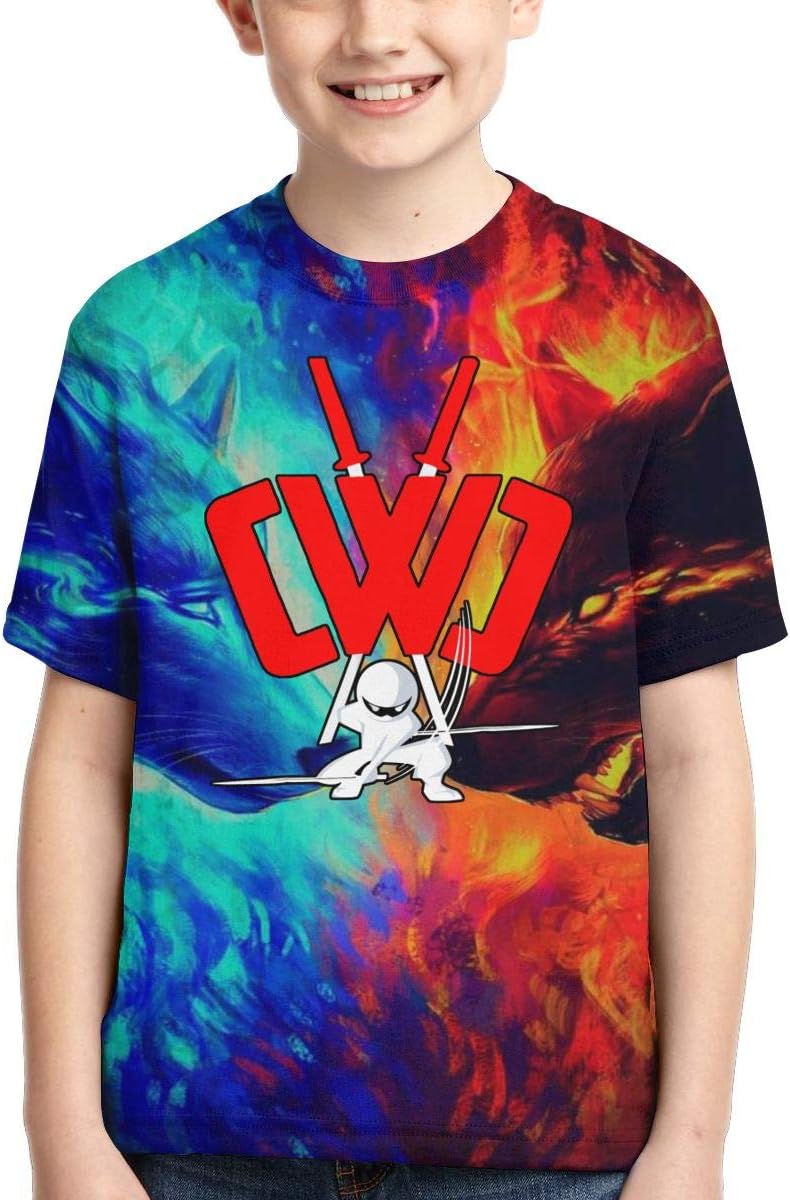 Child CWC Chad Wild Clay Shirt Boys 3D Print Short Sleeve Tshirt