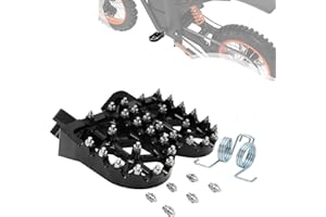 BAOUFF Dirt Bike Foot Pegs for Tutti Soleil01,CNC 7075 Aluminum FootPegs Rest Pedal for Tuttio Soleil 01 Off-Road EBike-Black
