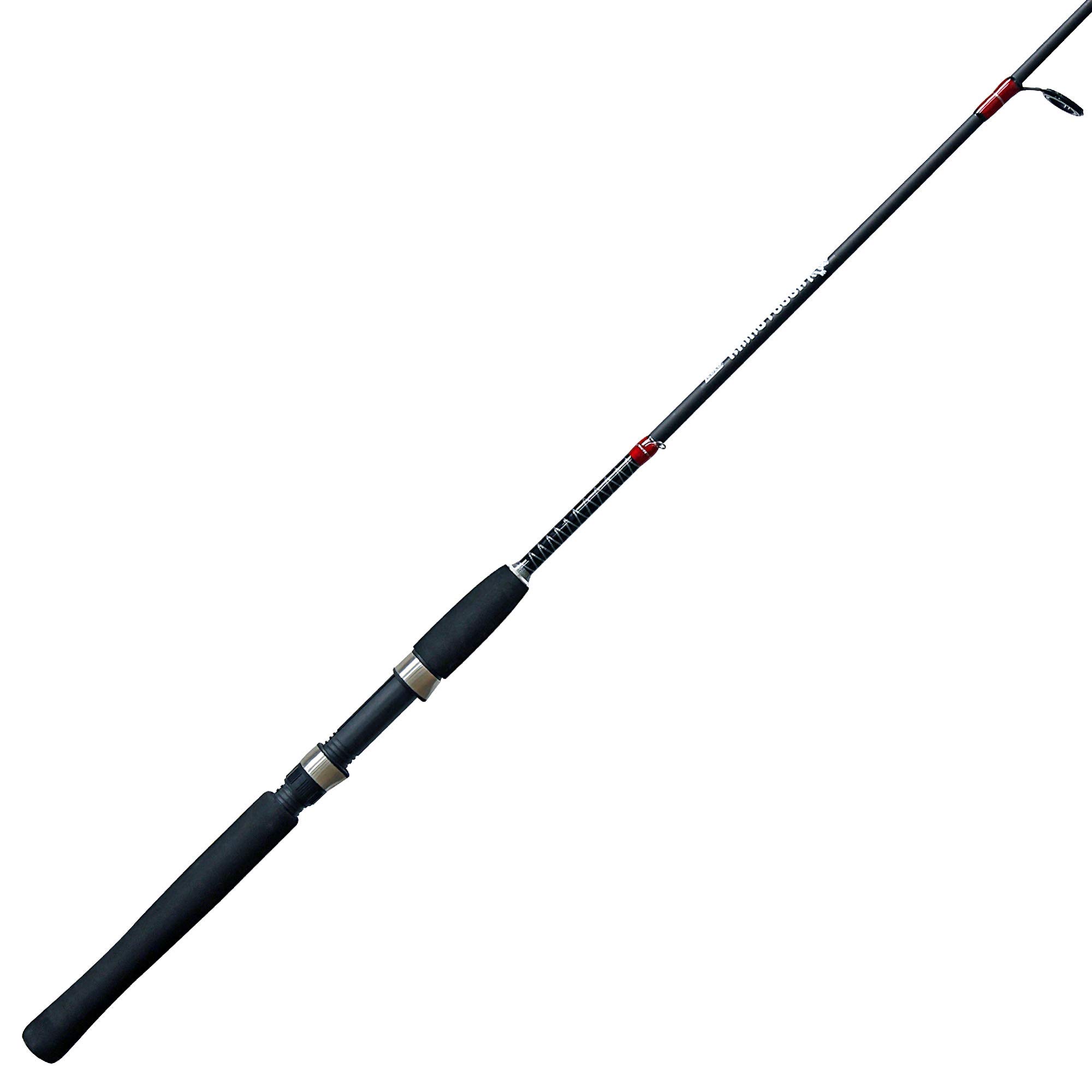Zebco Rhino Tough Glowtip Spinning Fishing Rod, Foot Rod with Heavy Duty Guides, Medium-Light Power Fast Action, EVA Foam Handle