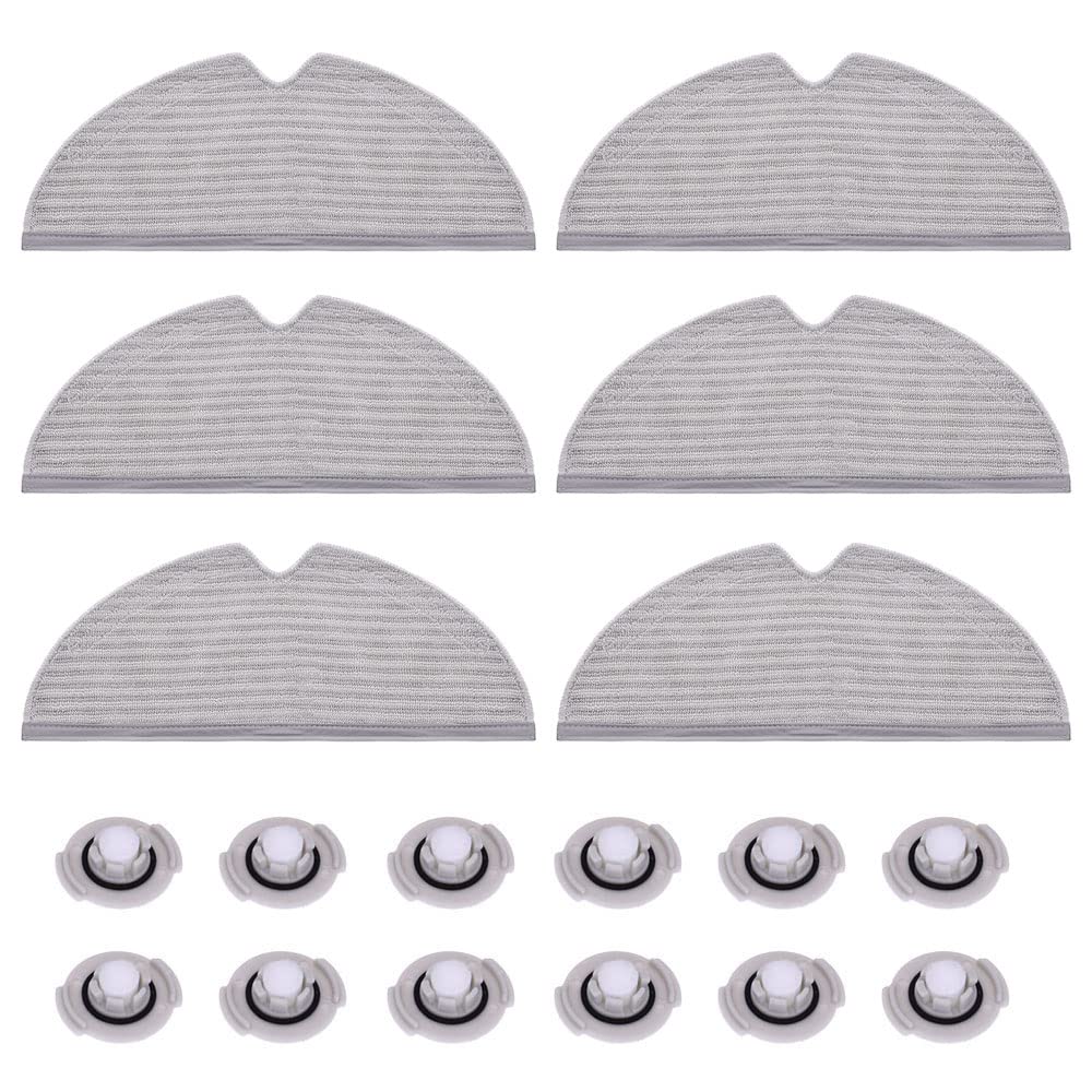Neutop Replacement Washable Mopping Cloths Mops Pads Water Tank Filters Compatible with Roborock S6, S6 Pure/MaxV, S5 Max, S5, E4, E35 and E2 Robot Vacuums,18-Pack.